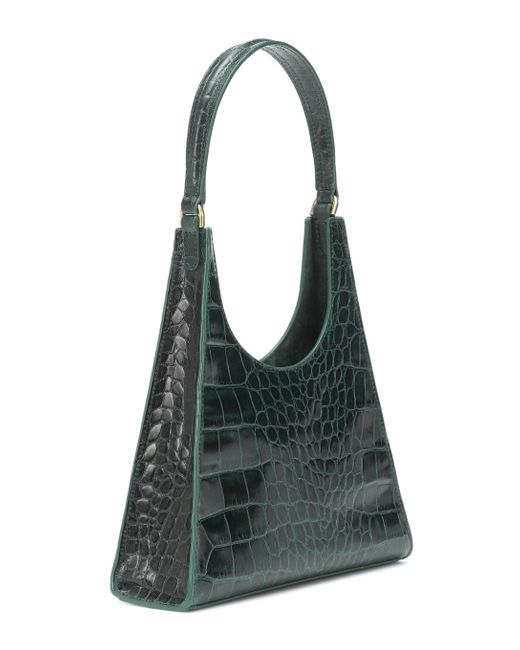Staud Rey Quilted Leather Shoulder Bag IUCN Water