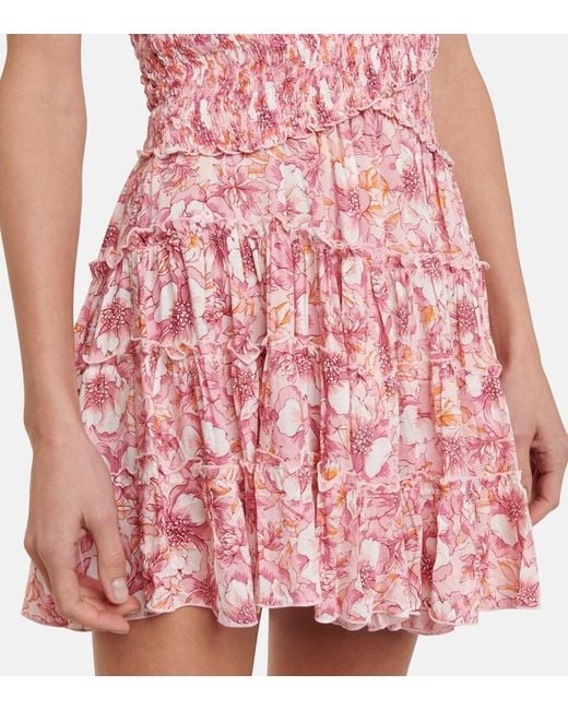 Poupette Pink Soledad Printed Minidress