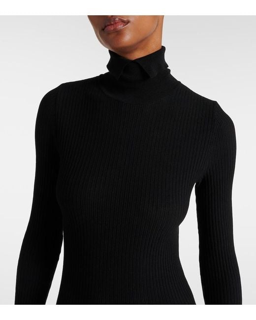 Burberry Black Turtleneck Dress