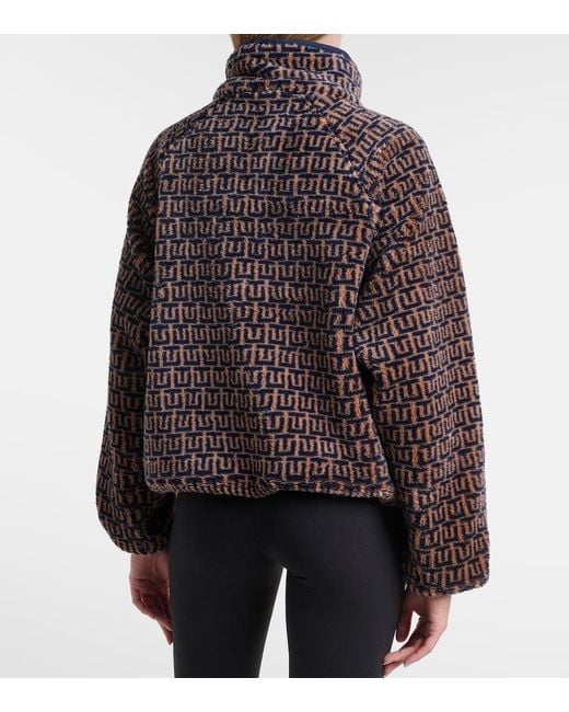 The Upside Multicolor Castilla Harlow Fleece Half-Zip Sweatshirt