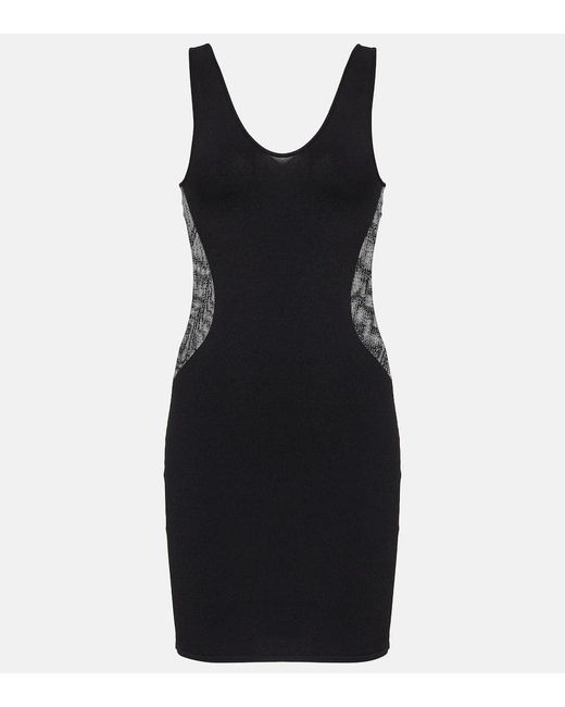 Stella McCartney Black Mesh Panel Minidress