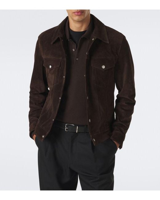 Arma Black Aruba Suede Jacket for men