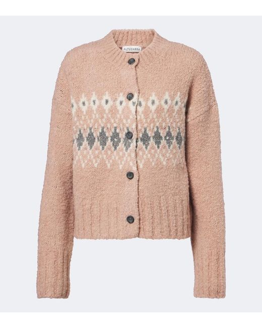 Altuzarra Natural Haven Fair Isle Wool Cardigan