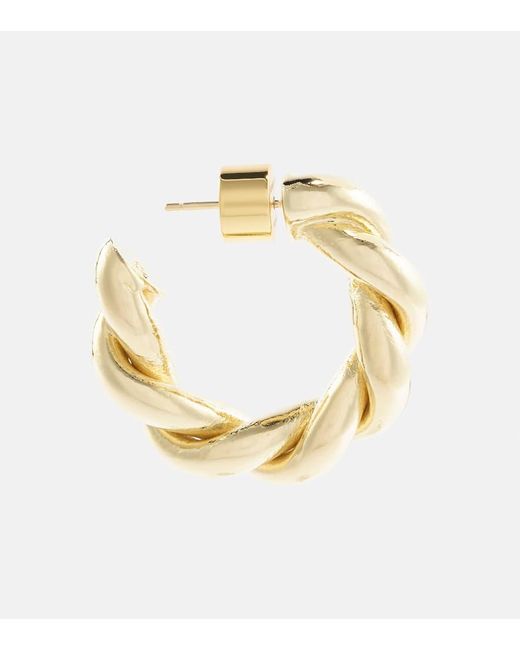 Jennifer Fisher Metallic Double Twisted 10kt Gold Hoop Earrings