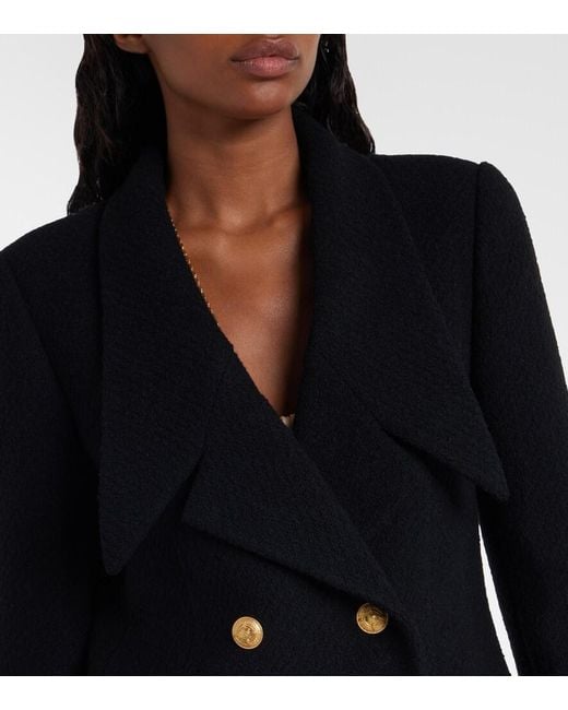 Chloé Black Wool-Blend Boucle Jacket