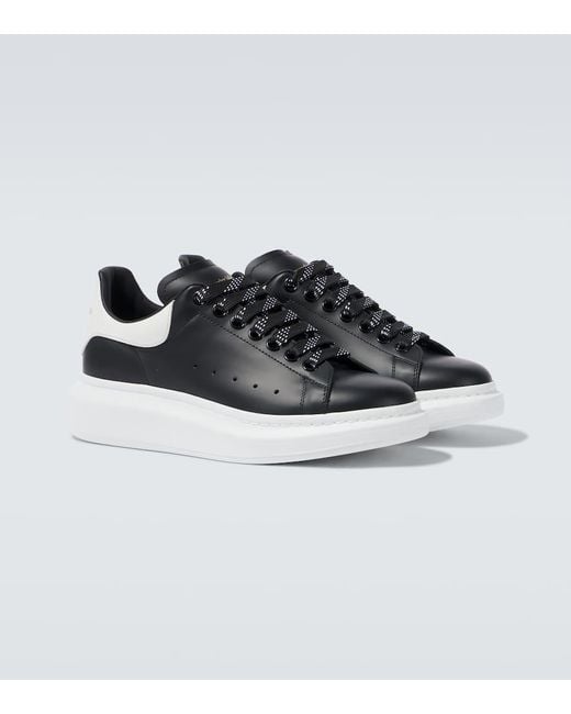 Alexander McQueen Black Neakers Oversized De Piel for men