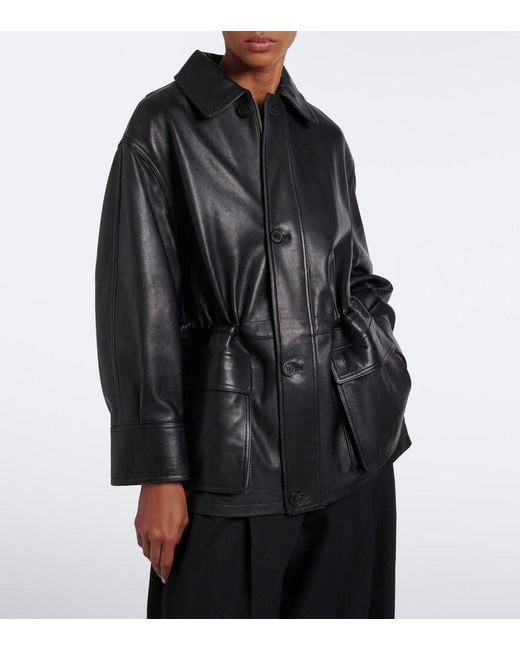 Arma Black Maeve Leather Jacket