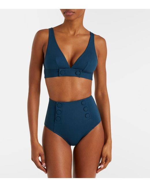 Eres Blue Charme Bikini Top