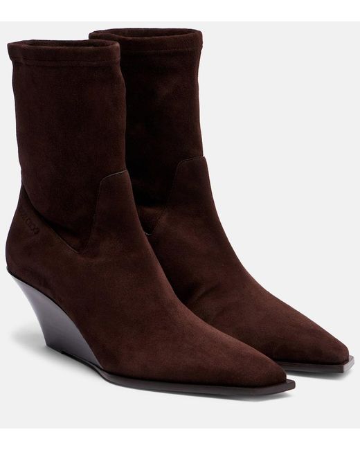 Jimmy Choo Brown Hadley 60 Suede Ankle Boots