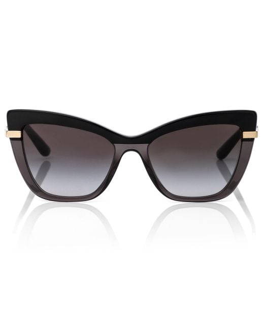 Dolce & Gabbana Brown Cat-Eye-Sonnenbrille