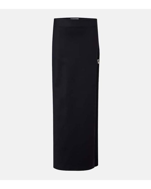 Coperni Black Maxirock Garter Aus Jersey