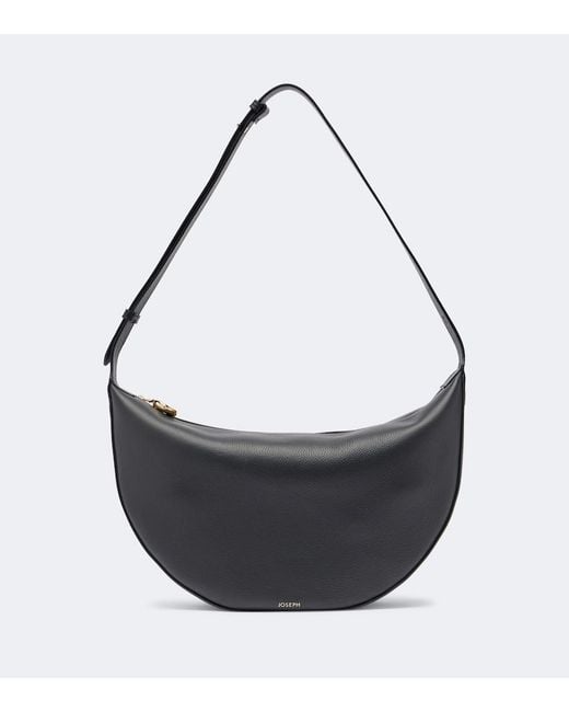 Joseph Metallic Bean Large Leather Shoulder Bag