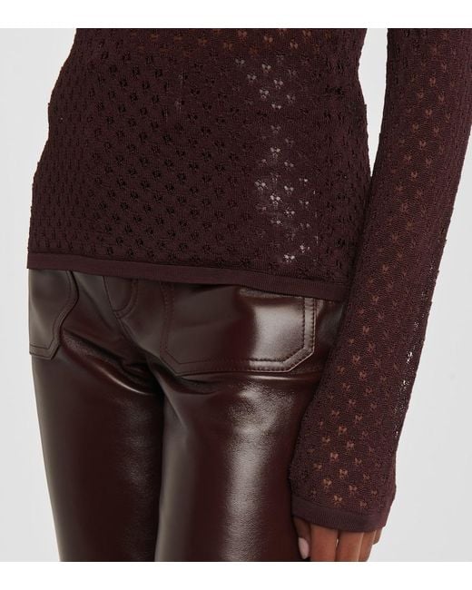 Chloé Purple Lace Top