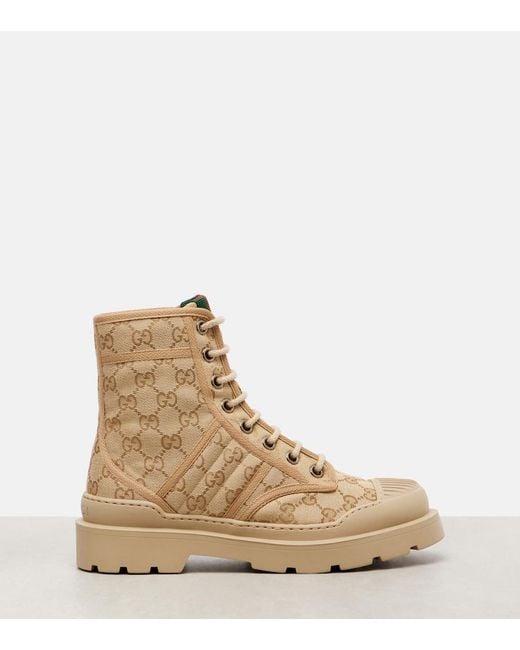 Gucci Natural Boot With Web