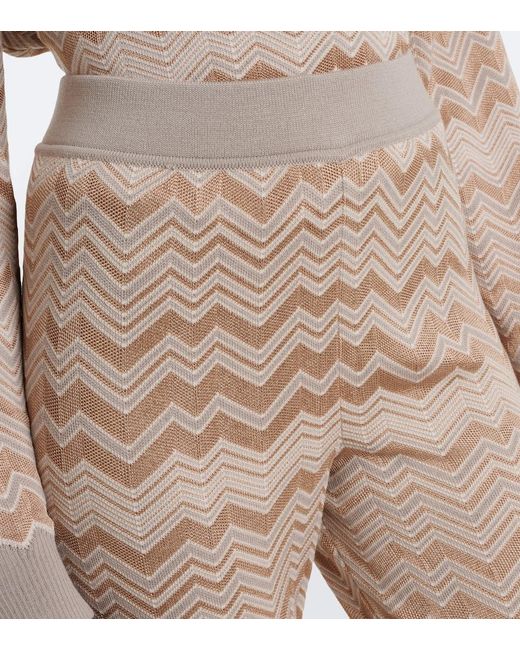Missoni Natural Zigzag Flared Pants