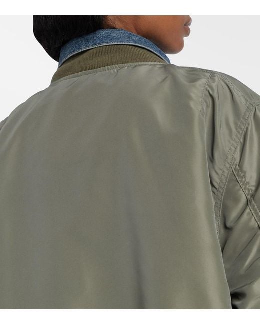 X Levi's Chaqueta De Denim Y Sarga Reversible Sacai de color Green