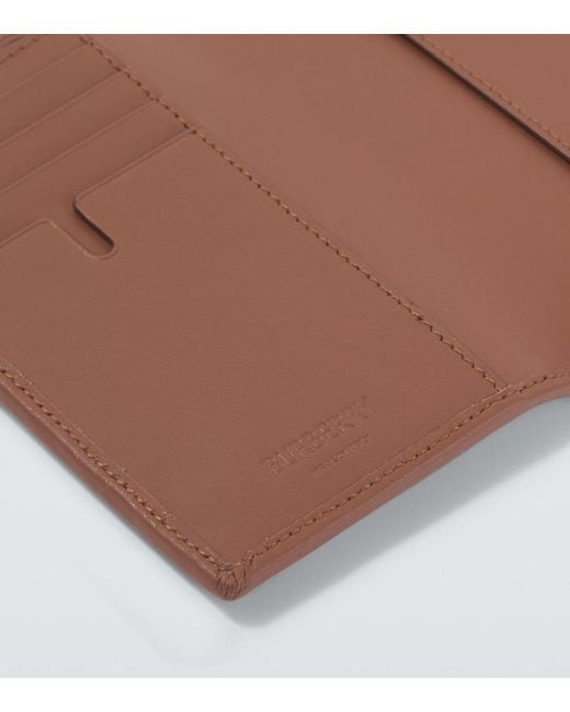 Burberry Natural Check Canvas Passport Holder for men