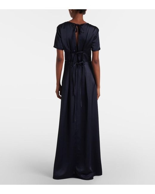 Proenza Schouler Blue Label Delphine Satin Maxi Dress