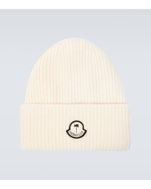 Moncler Genius Natural X Palm Angels Ribbed-knit Wool Beanie for men