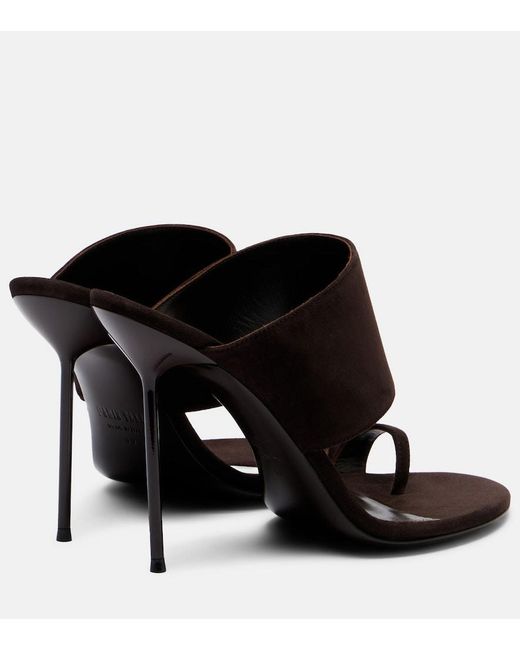 Paris Texas Black Lidia 105 Suede Sandals