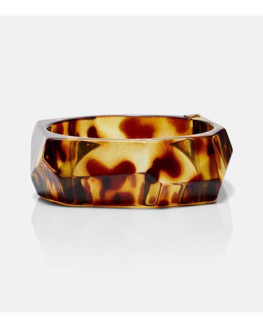 Jimmy Choo Orange Faceted Bangle