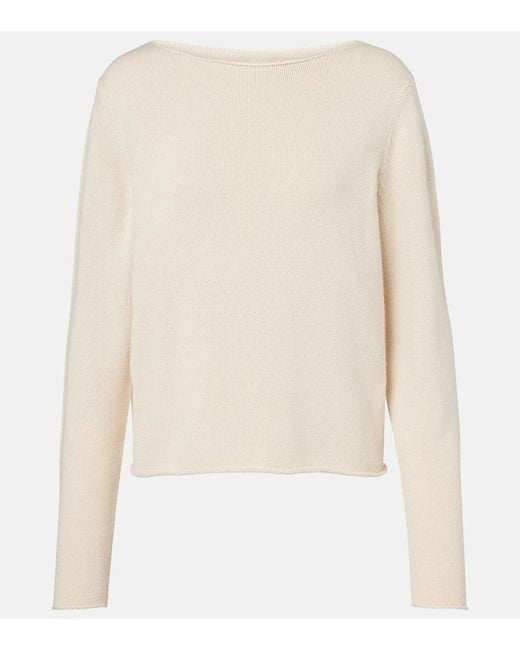 Jardin Des Orangers Natural Wool And Cashmere Sweater