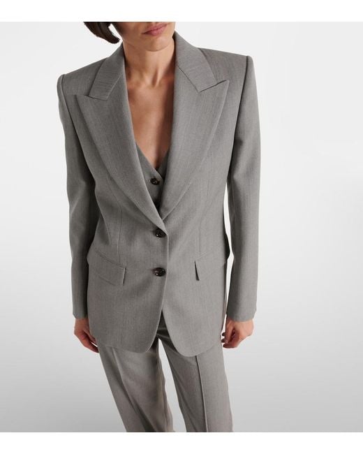 Chloé Gray Wool Blazer