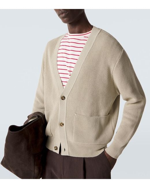 Lardini Natural Cotton Cardigan for men
