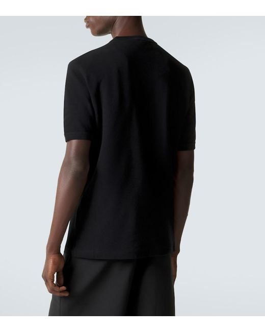 Prada Black Logo Cotton T-Shirt for men
