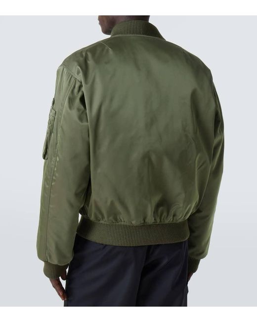 Prada Bomberjacke Aus Re-Nylon in Green für Herren