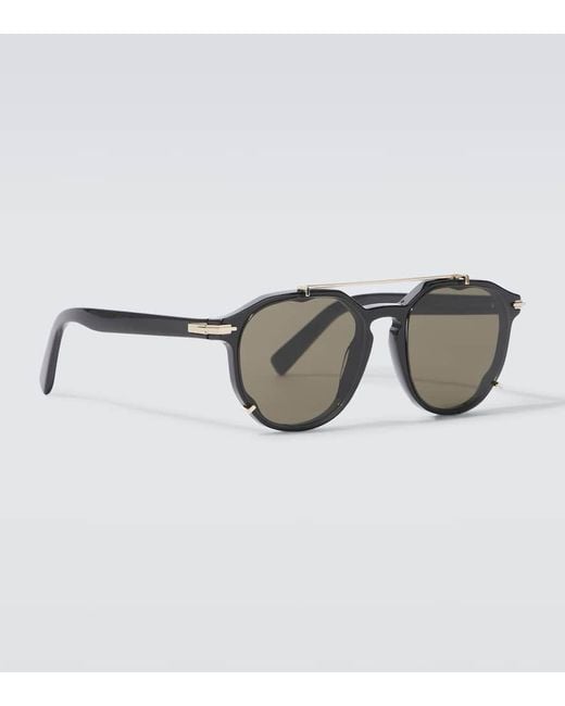 Dior Runde Sonnenbrille Diorblacksuit Ri in Brown für Herren