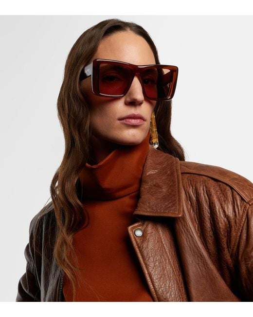 Saint Laurent Brown Sl 900 Howl Square Sunglasses