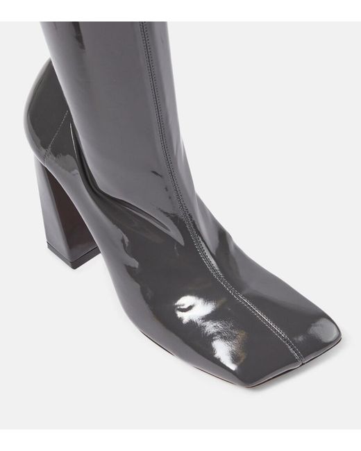 AMINA MUADDI Black Marine Stretch 95 Latex Over-The-Knee Boots