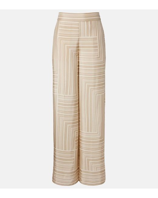 Joseph Natural Dijon Printed Silk Shorts