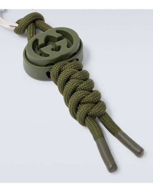 Gucci Schluesselanhaenger Interlocking G in Green für Herren