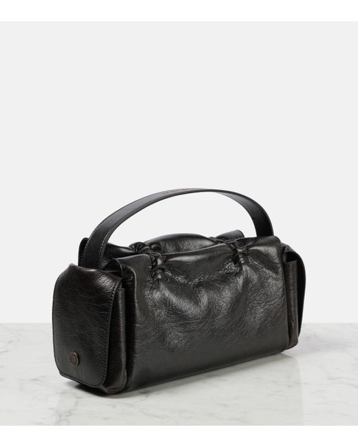 Acne Black Atroska Small Leather Shoulder Bag