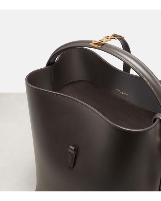 Saint Laurent Black Bucket Bag Le 37 Cassandre Aus Leder