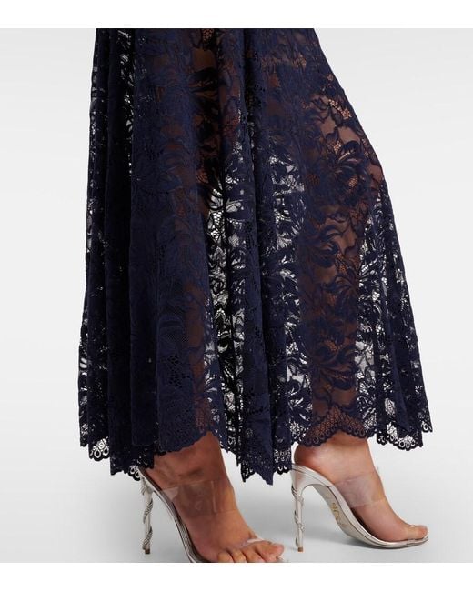 Rabanne Blue Lace Maxi Dress