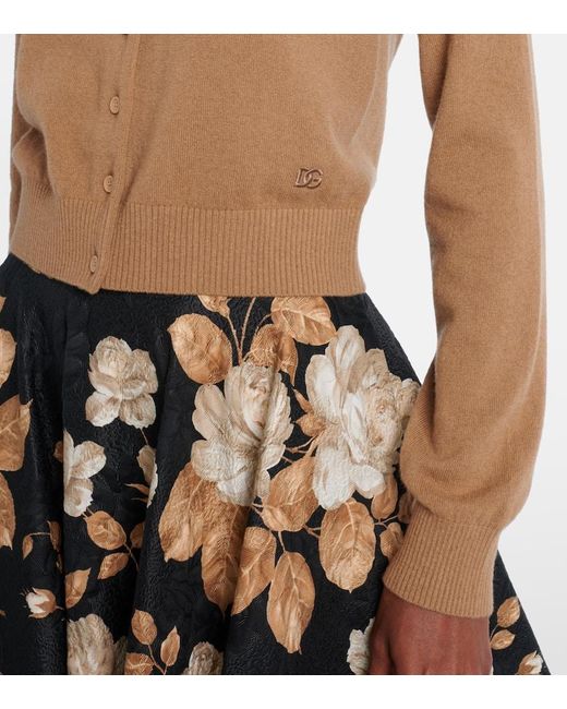Dolce & Gabbana Brown Cardigan Aus Kaschmir