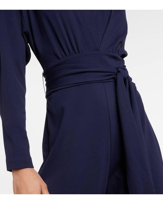 Diane von Furstenberg Blue Jumpsuit Marilou Aus Jersey