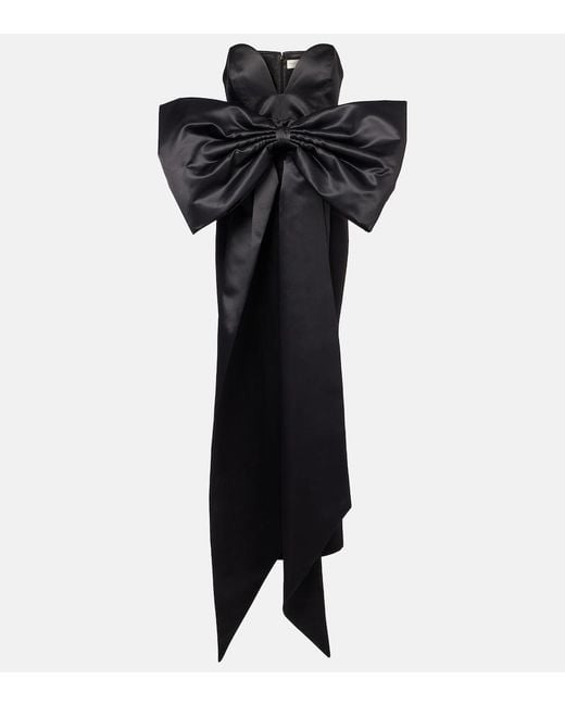 The New Arrivals Ilkyaz Ozel Black Strapless Maxi Dress