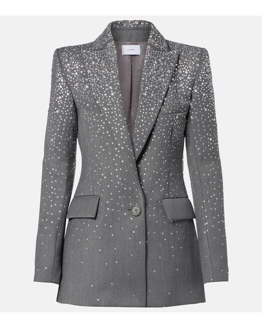 Blazer Con Cristales Alex Perry de color Gray