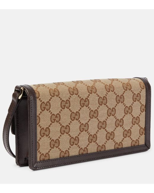 Gucci Brown Luce Mini GG Canvas Shoulder Bag