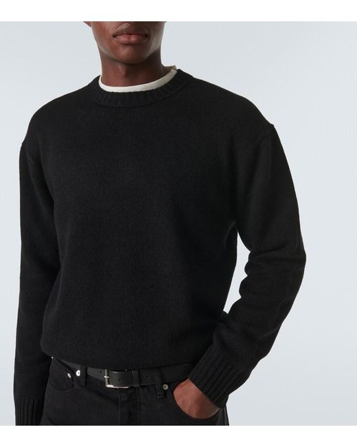 FRAME Black Cashmere Sweater for men