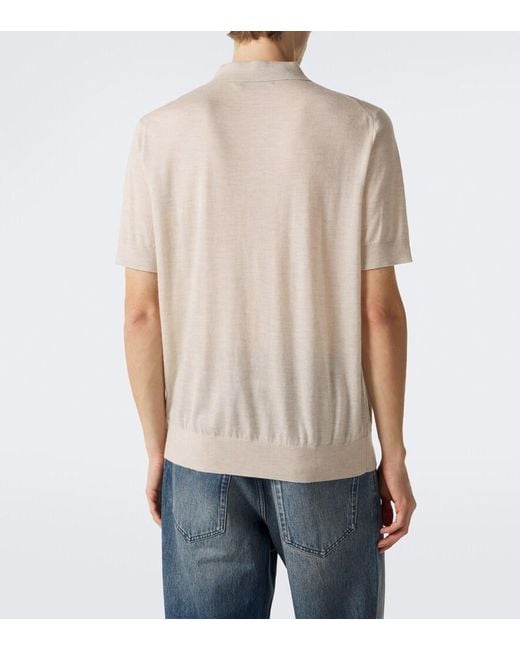 arch4 Natural Mr Ascot Cashmere Polo Shirt for men