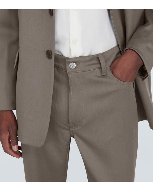 Pantalones flared de lana Our Legacy de hombre de color Gray