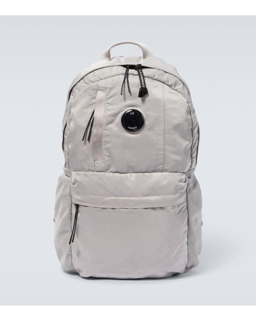 C P Company Gray Nylon B Backpack for men
