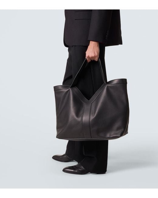 Saint Laurent Tote Bag Y Large Aus Leder in Black für Herren