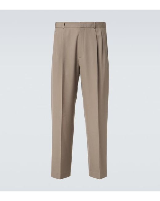 The Row Natural Tarek Wool Straight Pants for men