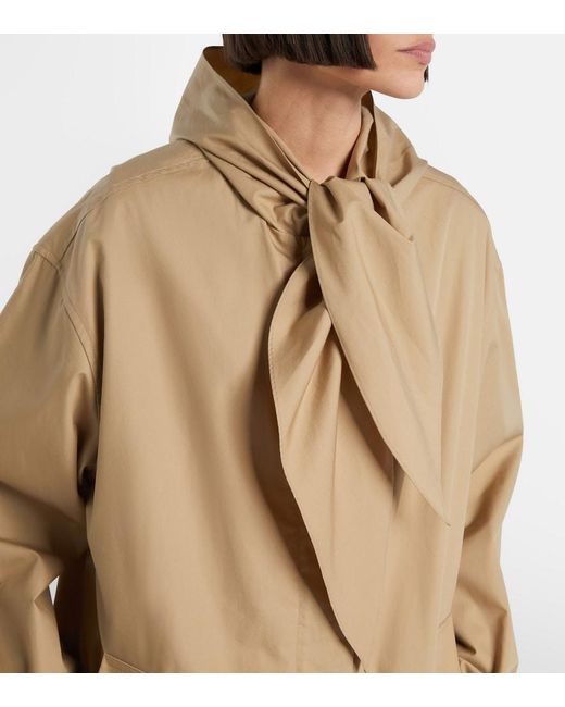 Totême Natural Scarf-Detail Cotton Jacket